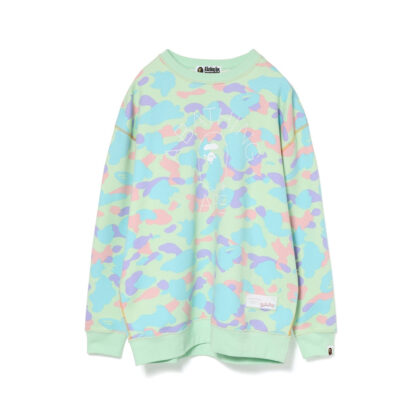 BAPE Crewneck Pastel Camouflage Green