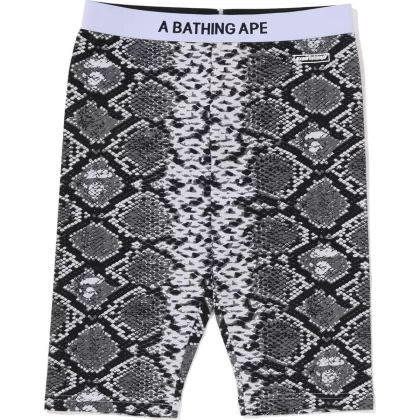 BAPE Snake Pattern Sport Biker Ladies Gray