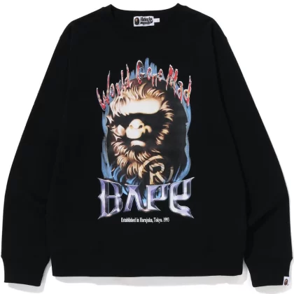 BAPE Ape Head Graphic Crewneck Black