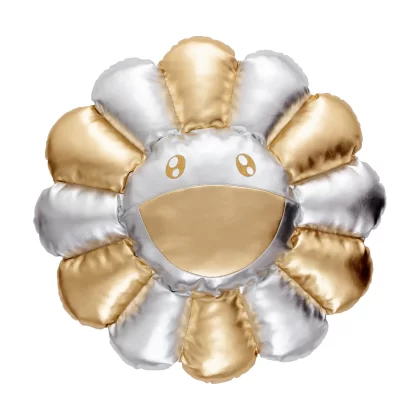 Takashi Murakami Flower Plush 30CM Silver/Gold