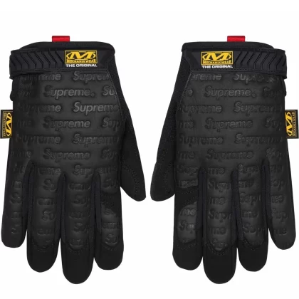 Supreme Mechanix Leather Work Gloves Black