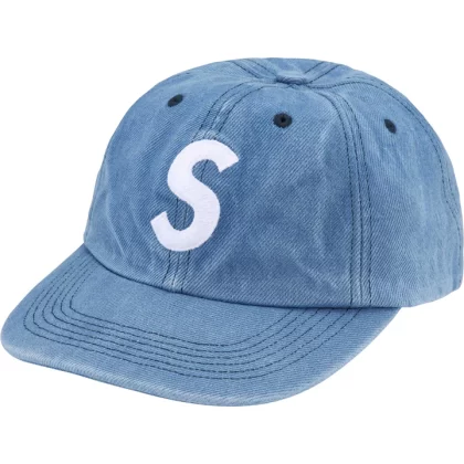 Supreme Pigment S Logo 6-Panel Denim