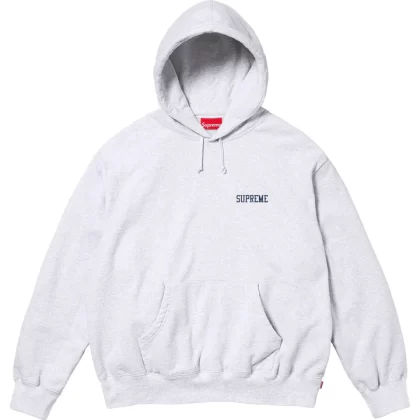 Supreme On God Hooded Sweatshirt Ash Grey