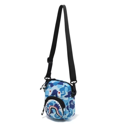 BAPE ABC Camo Shark Mini Bag Blue