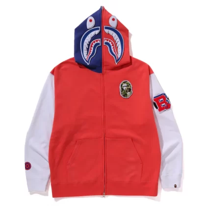 BAPE Shark Full Zip Hoodie Japan Patch