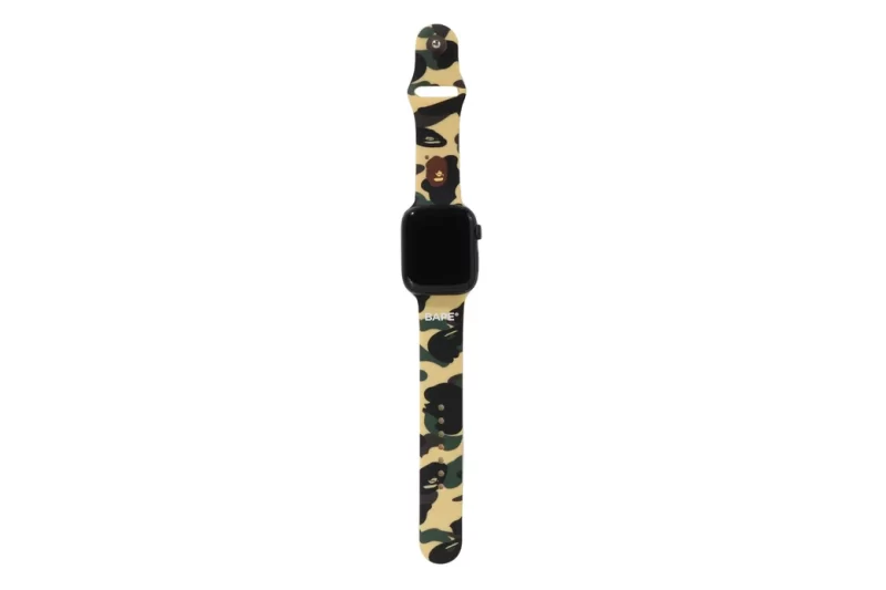 BAPE 1st Camo Yellow Apple Watch Band - Imagen 3