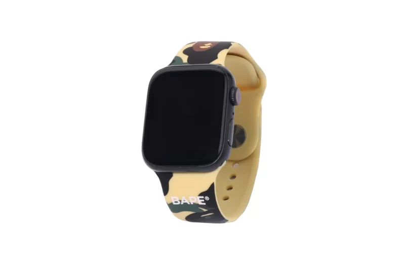 BAPE 1st Camo Yellow Apple Watch Band - Imagen 4