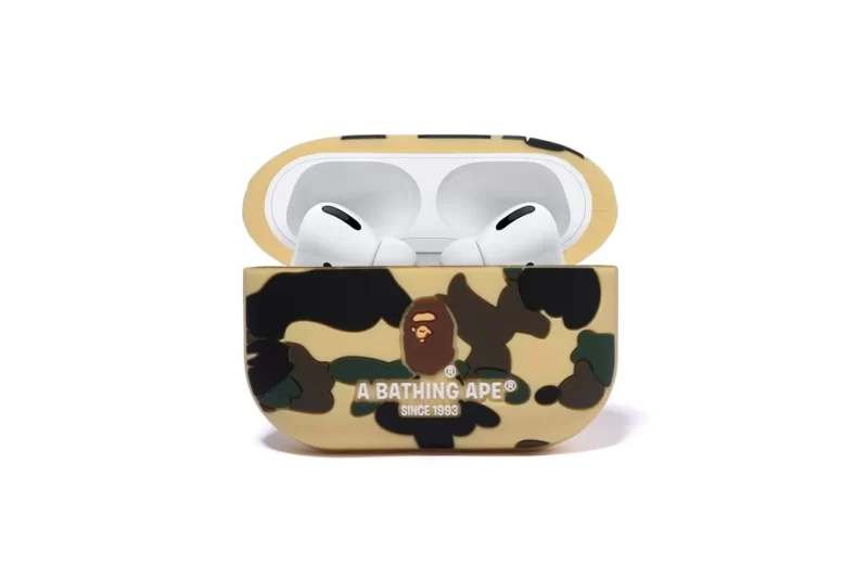 BAPE 1ST Camo Airpods Pro Case Yellow - Imagen 2
