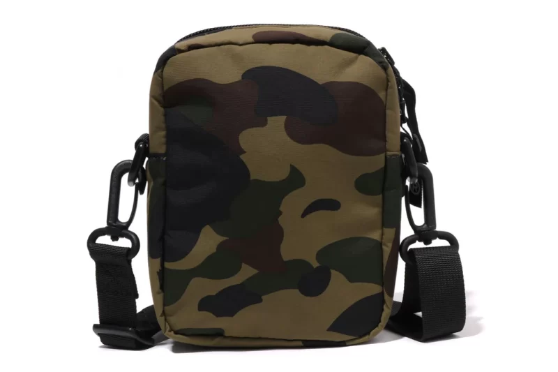 BAPE 1st Camo Shark Mini Bag Green - Imagen 2