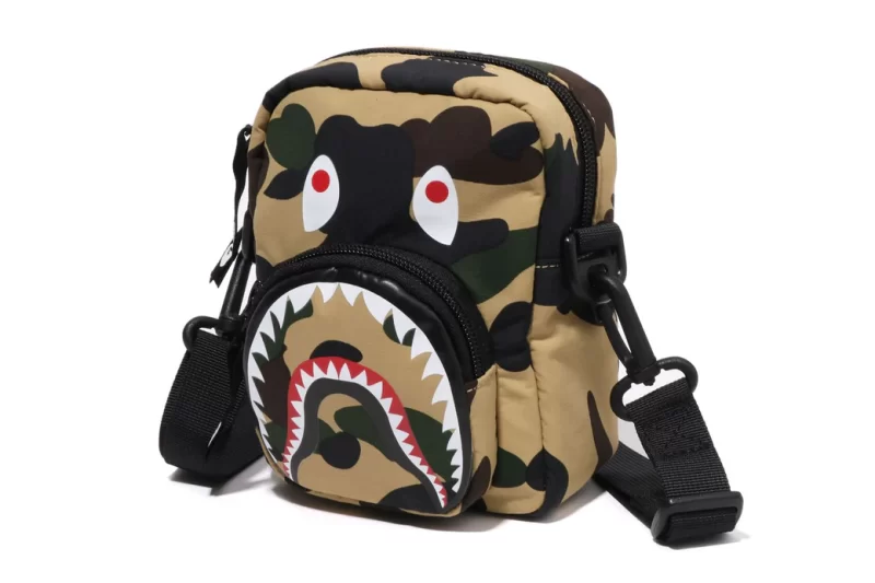 BAPE 1st Camo Shark Mini Bag Yellow