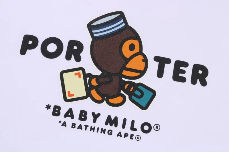 BAPE x Porter Stand Baby Milo Tee - Imagen 3