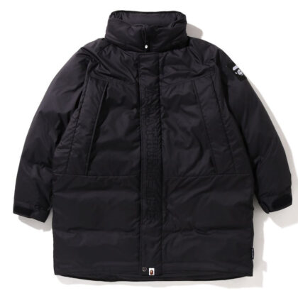 BAPE Long Relaxed Fit Down Jacket Black