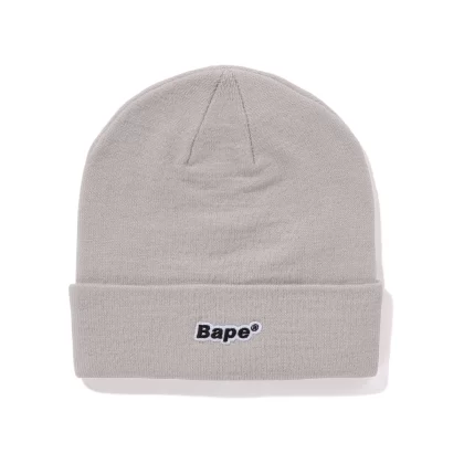 BAPE Patch Knit Cap Gray