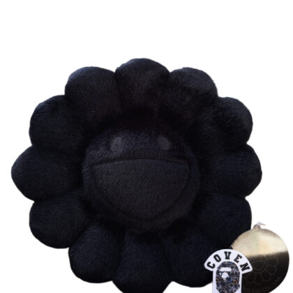TAKASHI MURAKAMI 30 cm Flower Cushion All Black