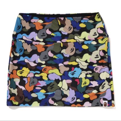 BAPE Multi Camo Mini Skirt Black