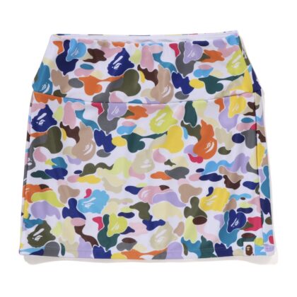 BAPE Multi Camo Mini Skirt White