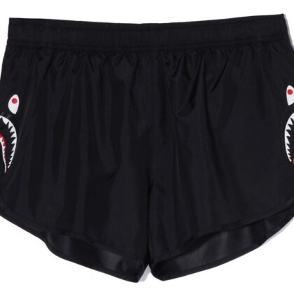 BAPE Shark Running Shorts Ladies Black