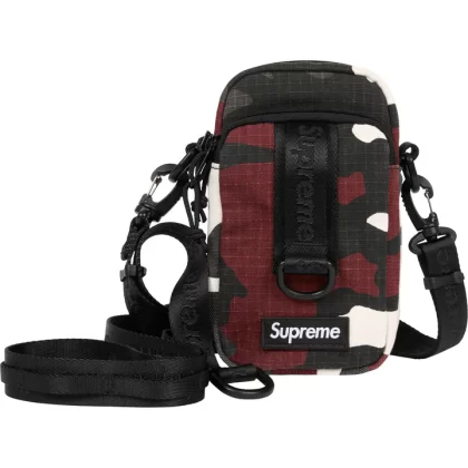 SUPREME Shoulder Bag Red Camo