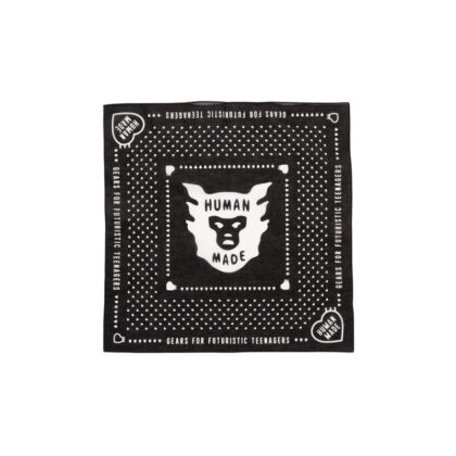 HUMAN MADE Bandana Logo Pattern Black