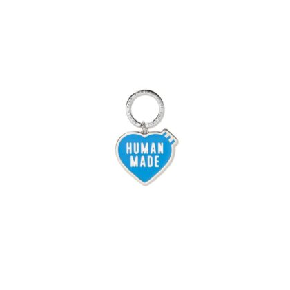HUMAN MADE Heart Keyring Logo Blue