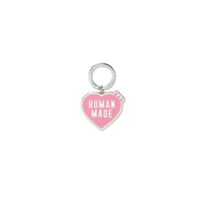 HUMAN MADE Heart Keyring Logo Pink