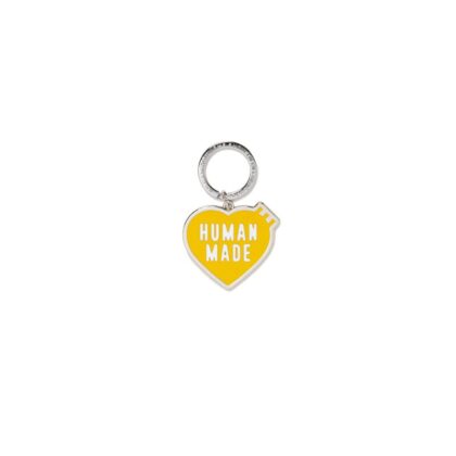 HUMAN MADE Heart Keyring Logo Yellow