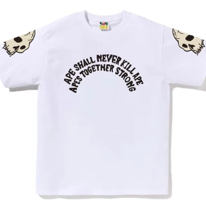 BAPE Souvenir Skull Tee White