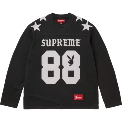 SUPREME Playboy L/S Football Top Black