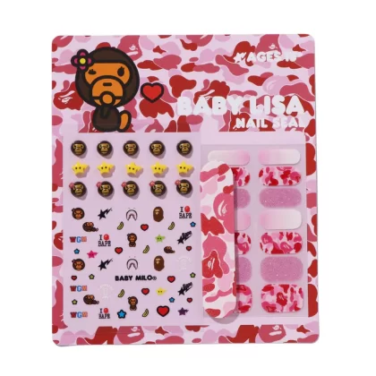BAPE Baby Lisa Nail Seal Set Pink