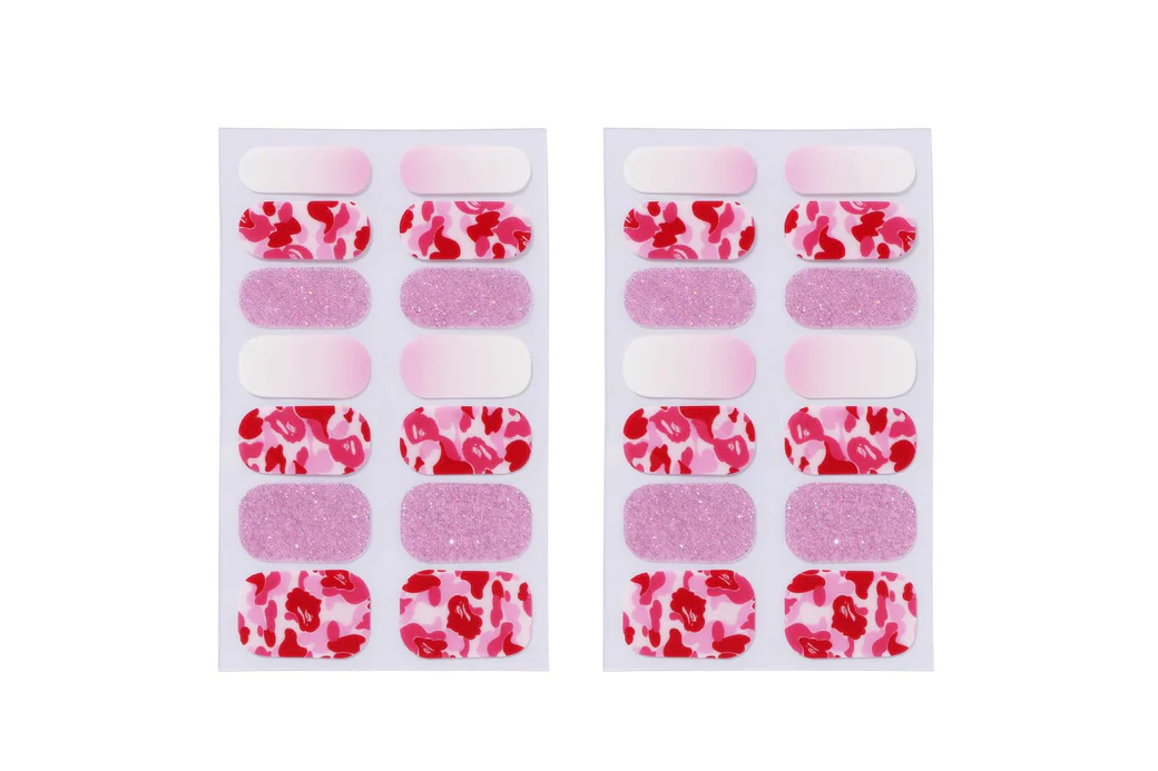 BAPE Baby Lisa Nail Seal Set Pink - Imagen 2