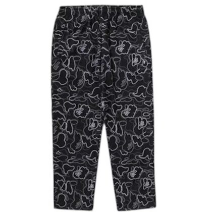 BAPE Neon Camo Relaxed Fit Track Pants Black