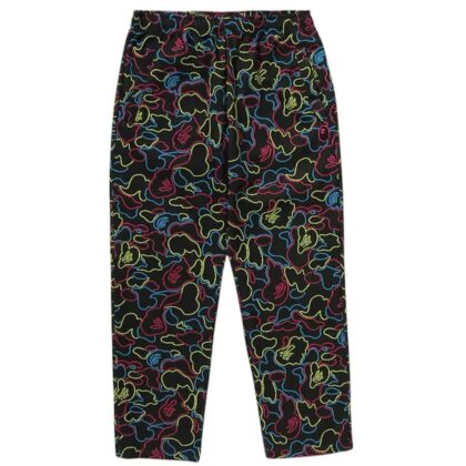 BAPE Neon Camo Relaxed Fit Track Pants Multicolor