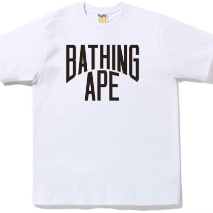 BAPE Bicolor NYC Logo Tee White