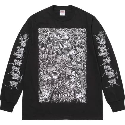 SUPREME Wombat L/S Tee Black
