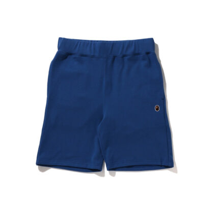 BAPE Ape Head One Point Sweat Shorts Blue